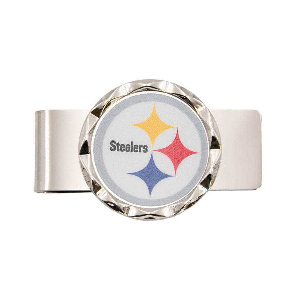 Aminco NFL Pittsburgh Steelers Diamond Cut Logo Metal Money Clip